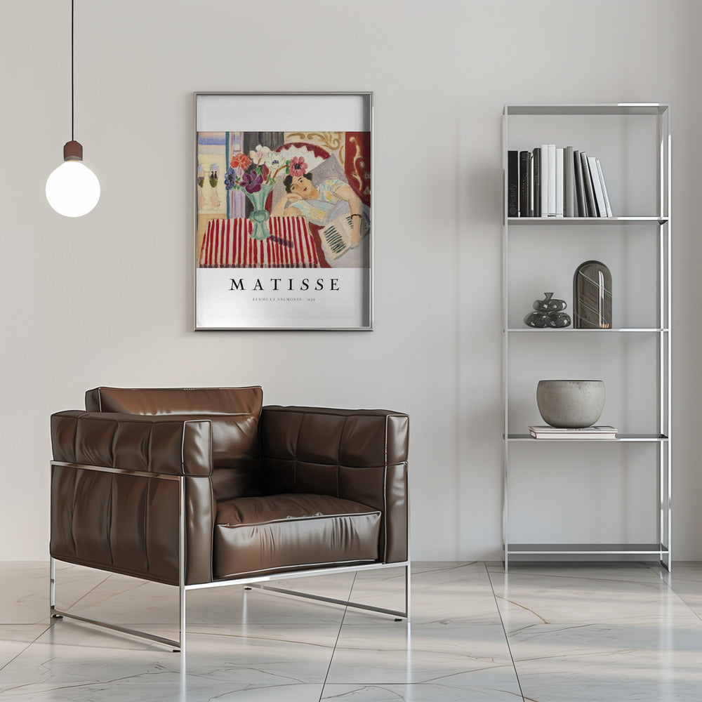 Wall art Femme Et Anémones