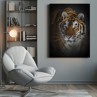 Wandbild Portrait eines Sibirischen Tigers