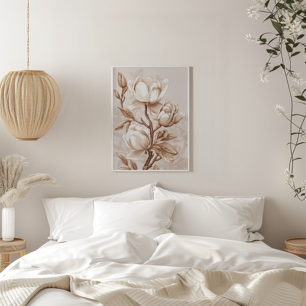 Beige Flowers 2