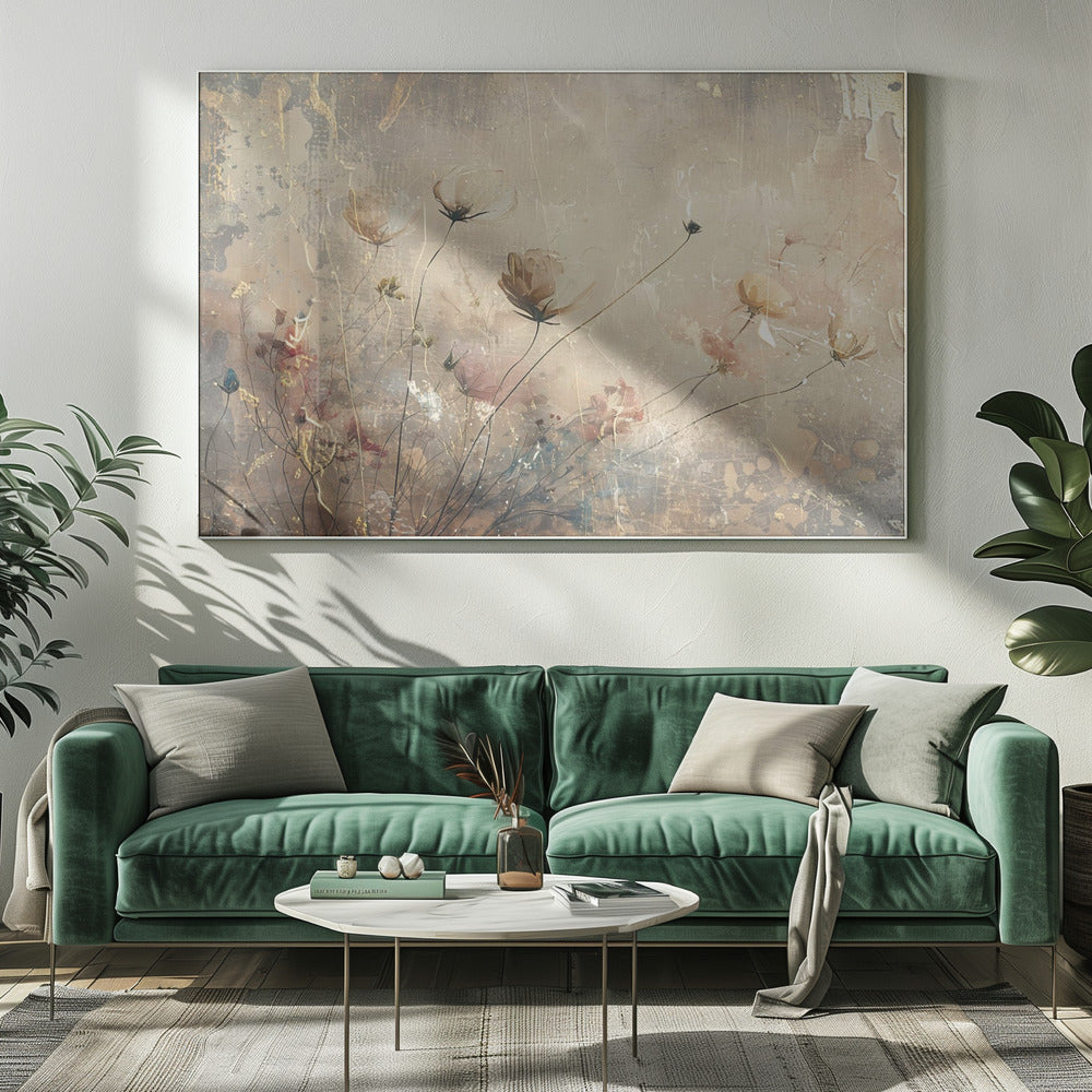Wandkunst Blumen Floral Kunst Illustration Wanddeko 113
