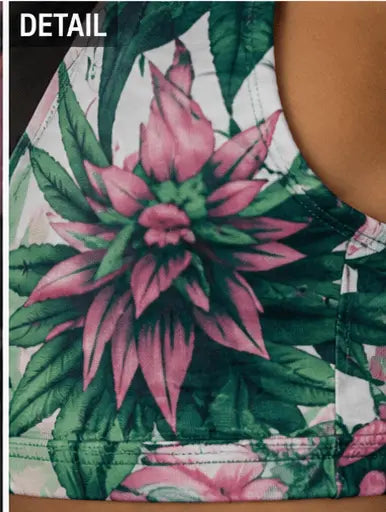 Pink Haze Padded Athletic Crop Tank