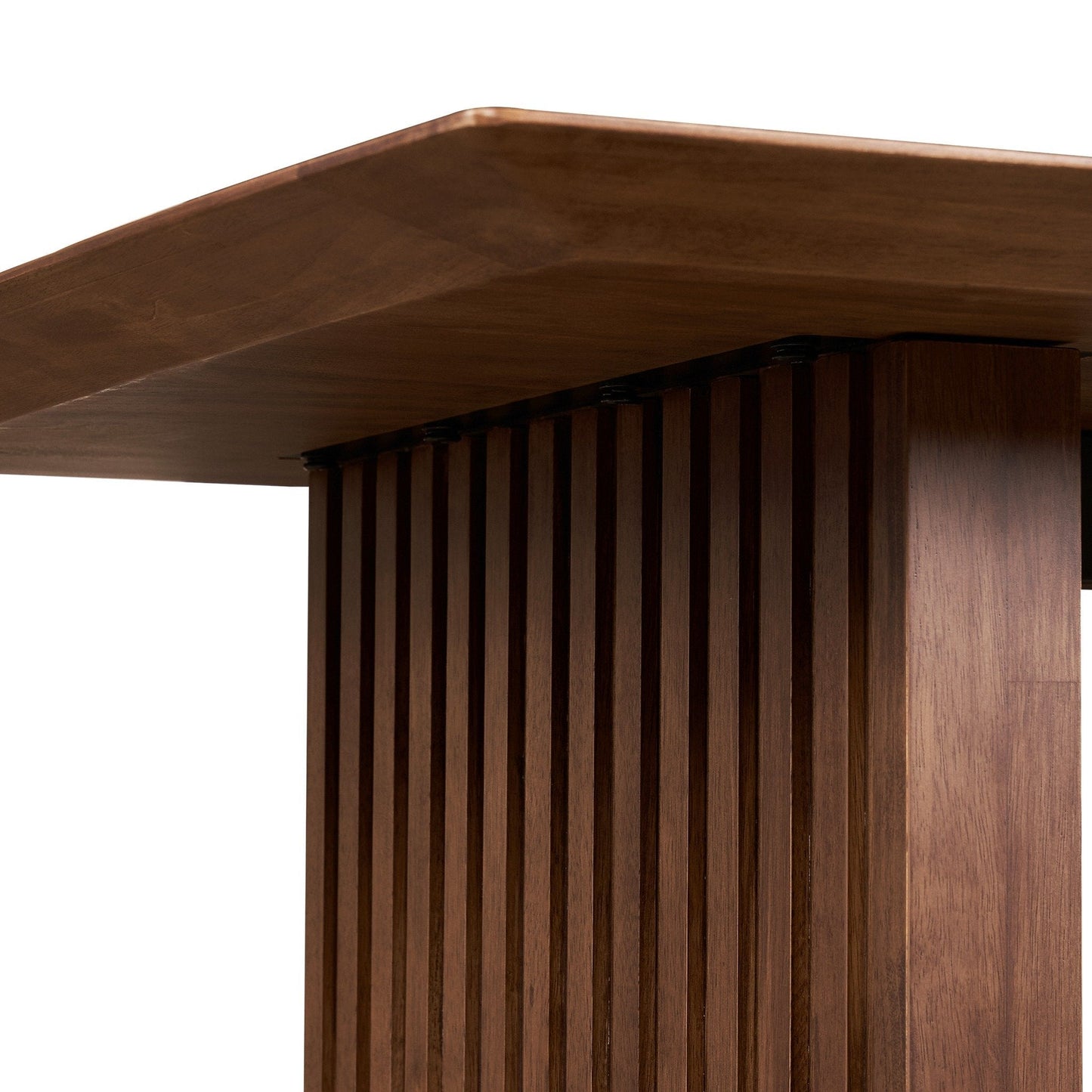 PLANK Modern 6-Seater Natural Oak Veneer Dining Table Solid Wood Legs