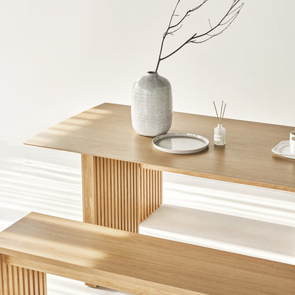 Plank Solid Wood Dining Bench