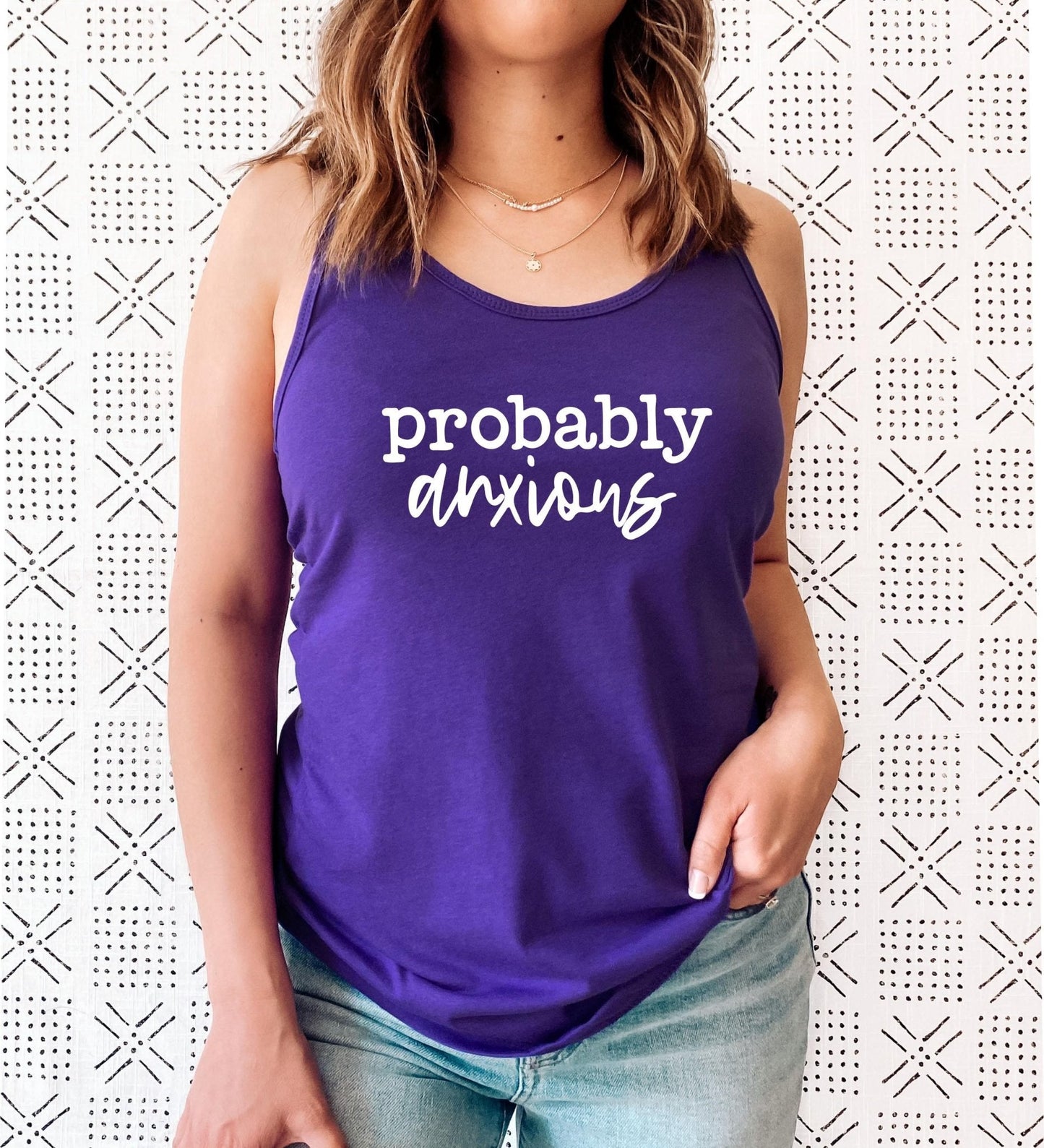 Probably Anxious Racerback Tank Top
