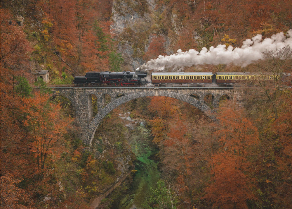 Wall art Museum train