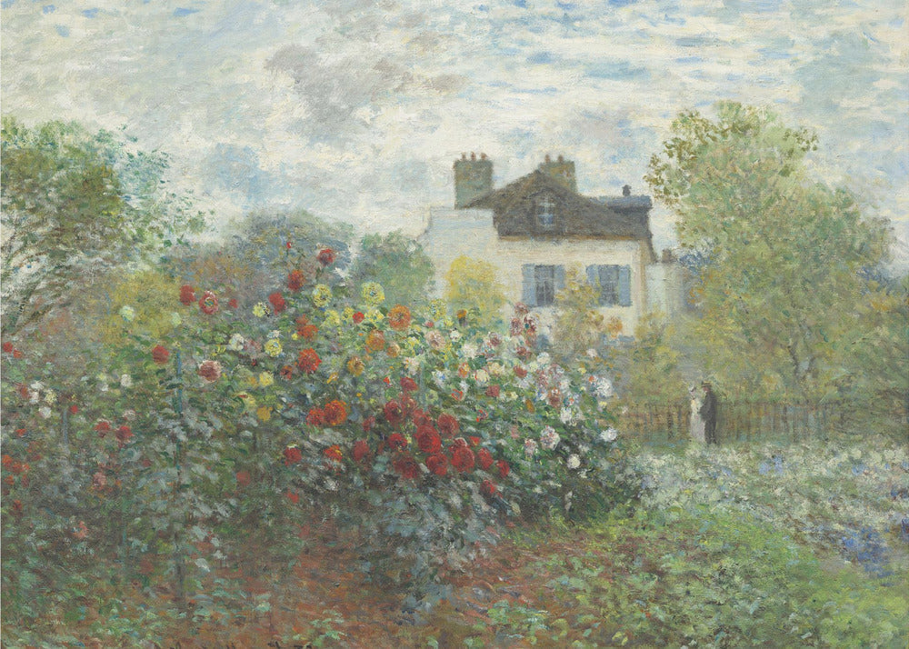 Der Garten des Künstlers in Argenteuil, eine Ecke des Gartens mit Dahlien (1873)