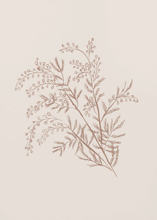 ウォールアート アカシアの植物の枝