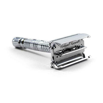 Rockwell R1 DE Safety Razor - White Chrome