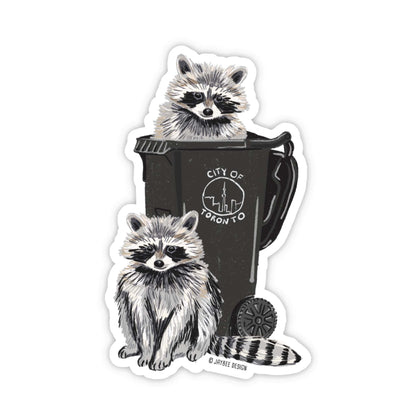 Toronto Trash Raccoon Vinyl Sticker