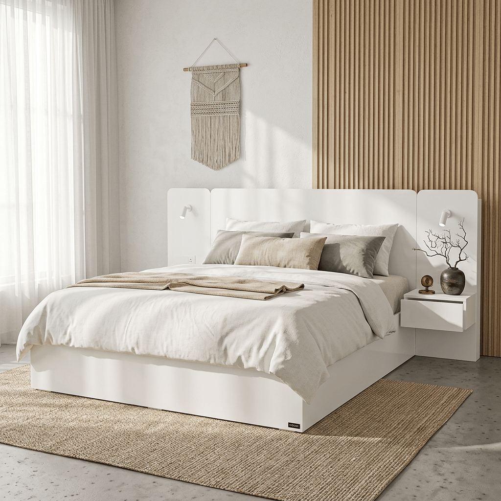 Rander Hotel Smart Bedroom Combo with Power Outlet & Reading Light
