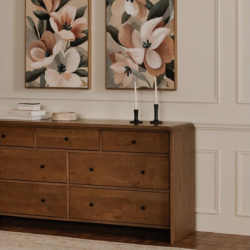 Rhodes 7 Drawer Dresser Oak