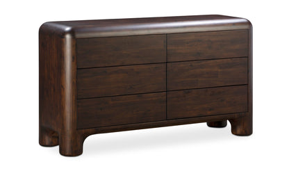 Riordan 6 Drawer Dresser Dark Brown