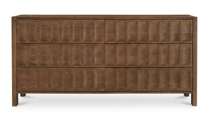 Ronan 6 Drawer Dresser Brown