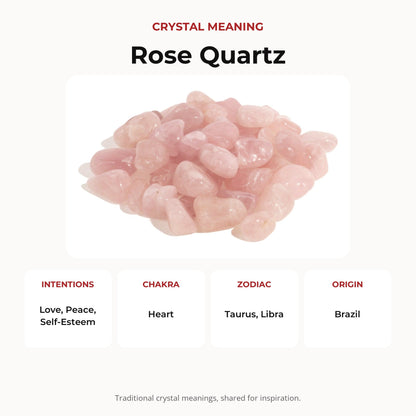 Rose Quartz Tumbled Stones A Quality - Brazil