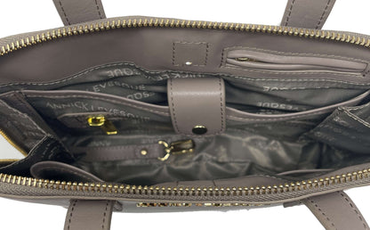Sac à main en cuir Taupe | Justine