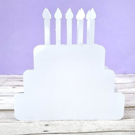 Luxury Shaped Card Blanks & Envelopes - Cake