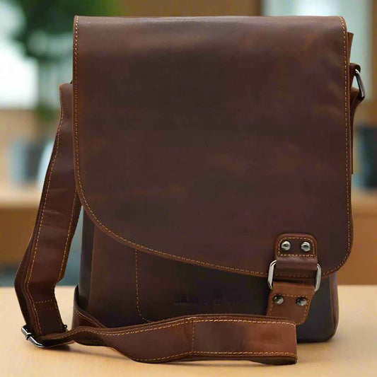 Greenwood Leather Messenger Bag