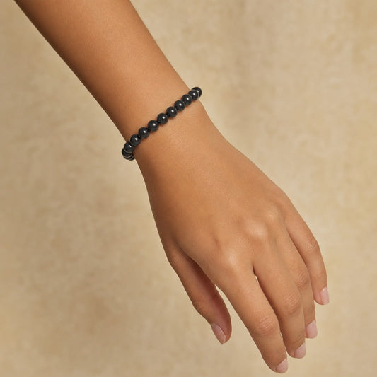 Shungite Bracelet Round - 8mm