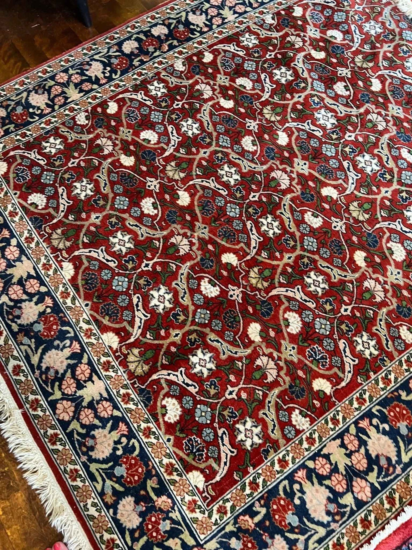 Signed Hereke rug|7’1”x4’8”