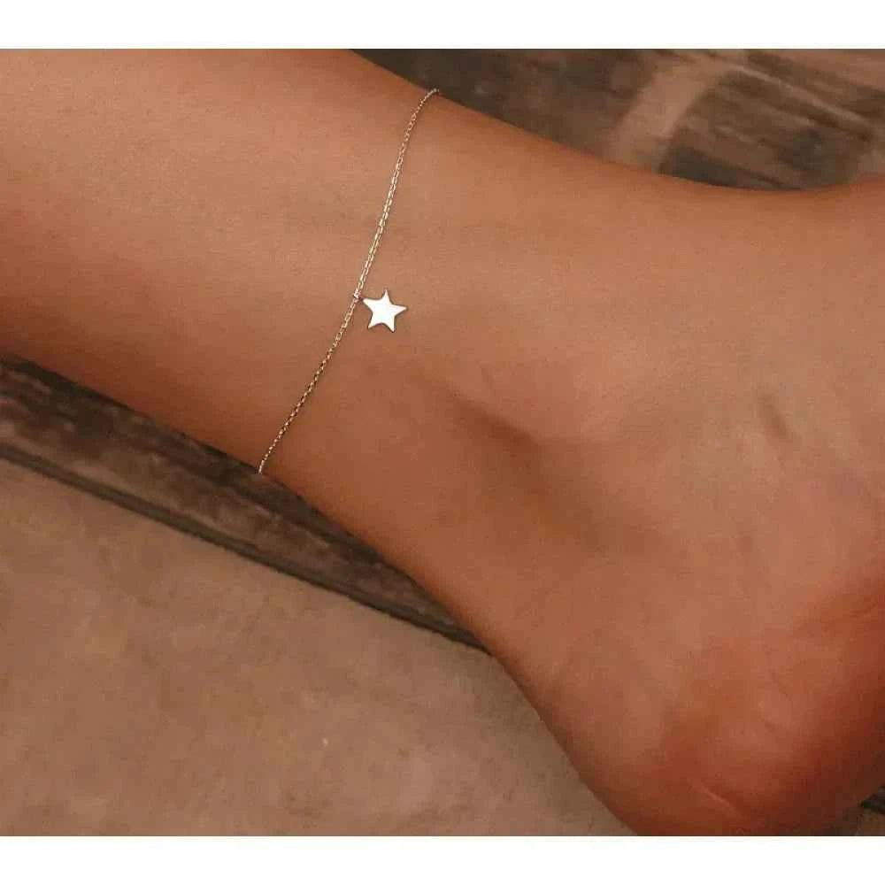 The Celestial 925 Sterling Silver Star Anklet