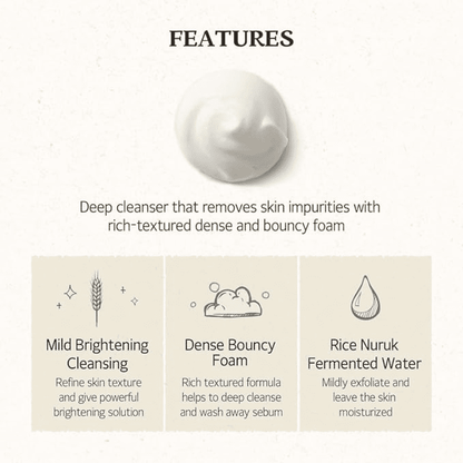 Skinfood Daily Brightening Rice Cleansing Foam 150ml