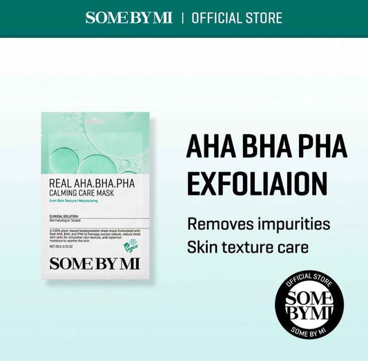 SOME BY MI Real AHA/BHA/PHA Calming Care Mask 20g