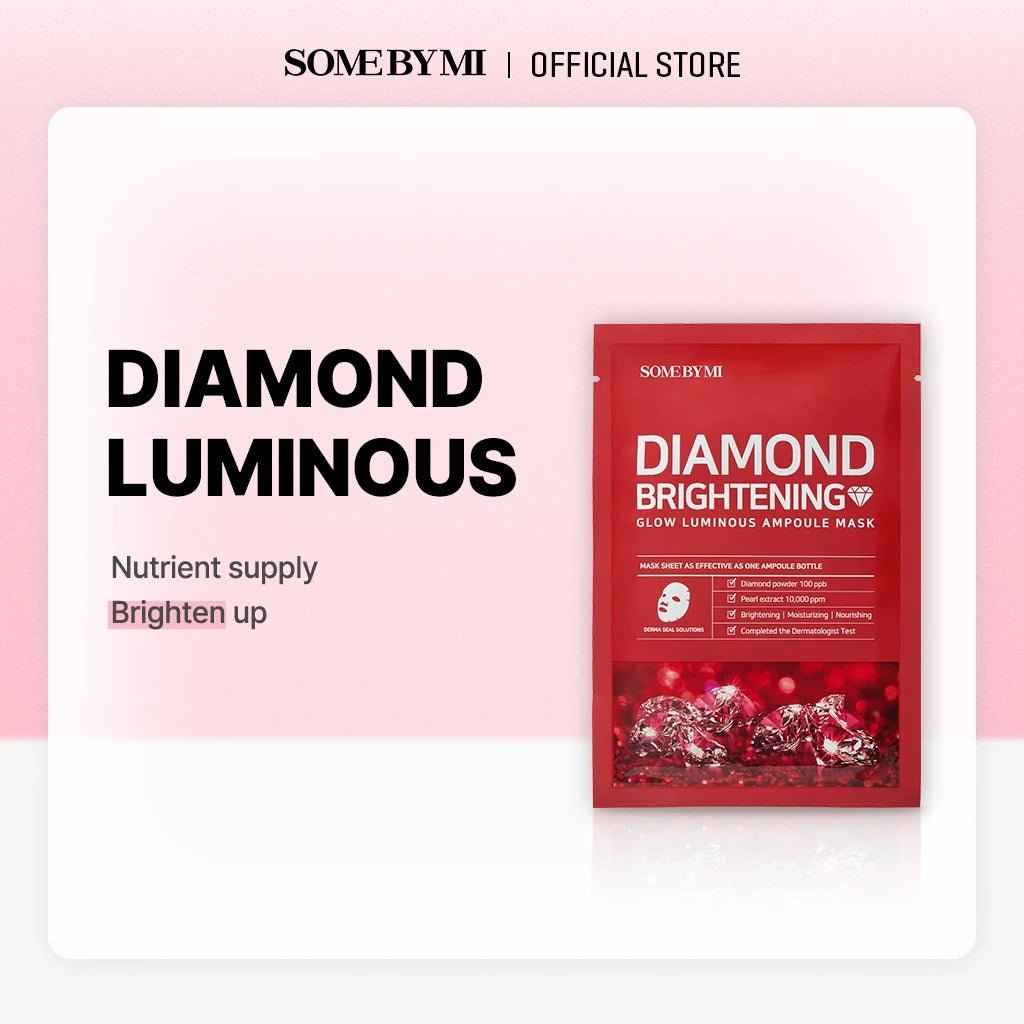 SOME BY MI Red Diamond Brightening Glow Luminous Ampoule Mask 1 PC