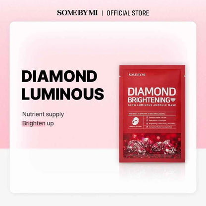 SOME BY MI Red Diamond Brightening Glow Luminous Ampoule Mask 1 PC