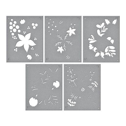 Christmas Florals Stencil from Classic Christmas Collection Etched Dies  from the Classic Christmas Collection