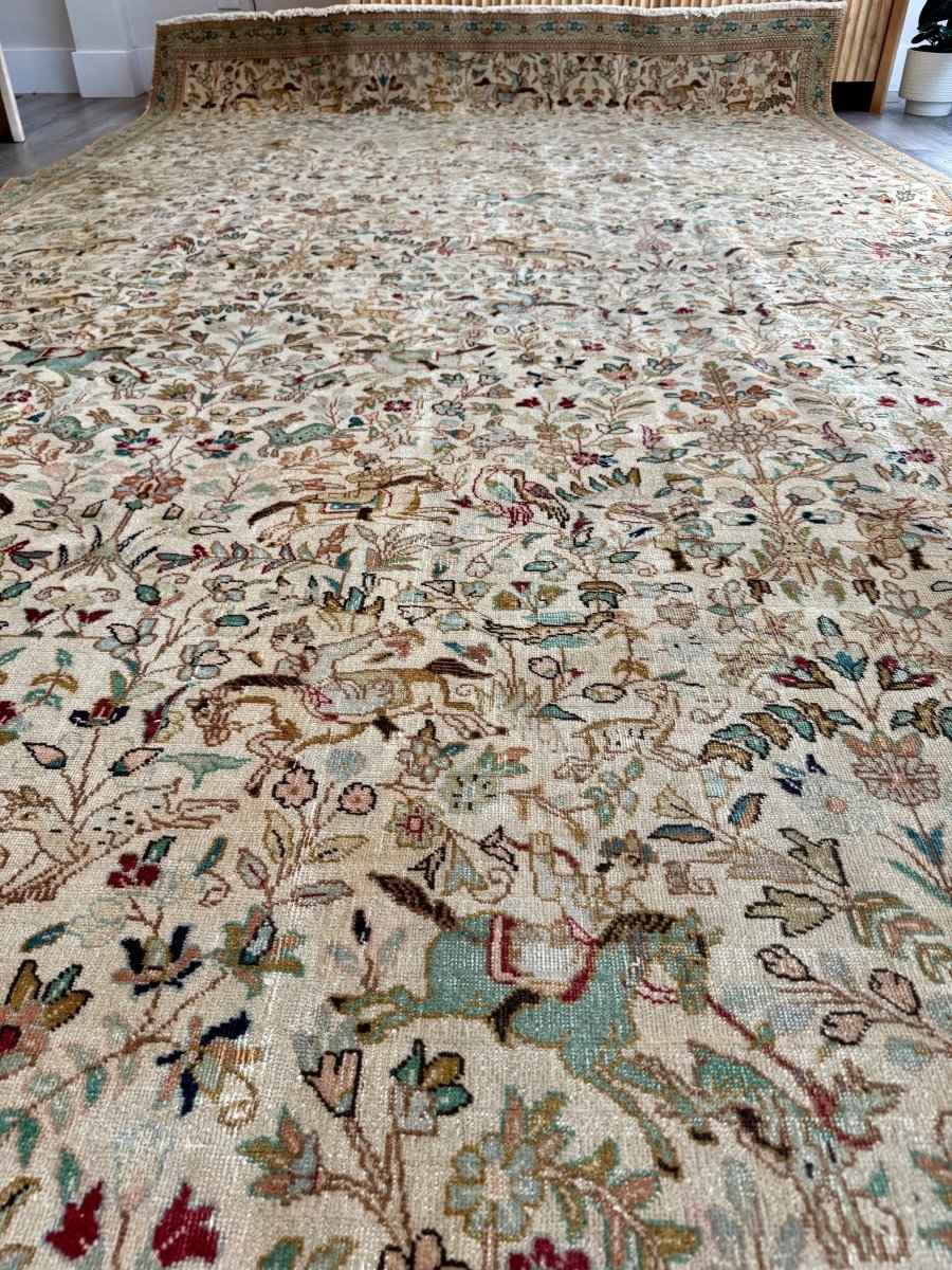Tabriz Tabatabai Rug | 7' 4" x 13' 1"