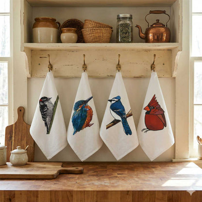 Flour Sack Tea Towel - 100% Organic Cotton - Cardinal