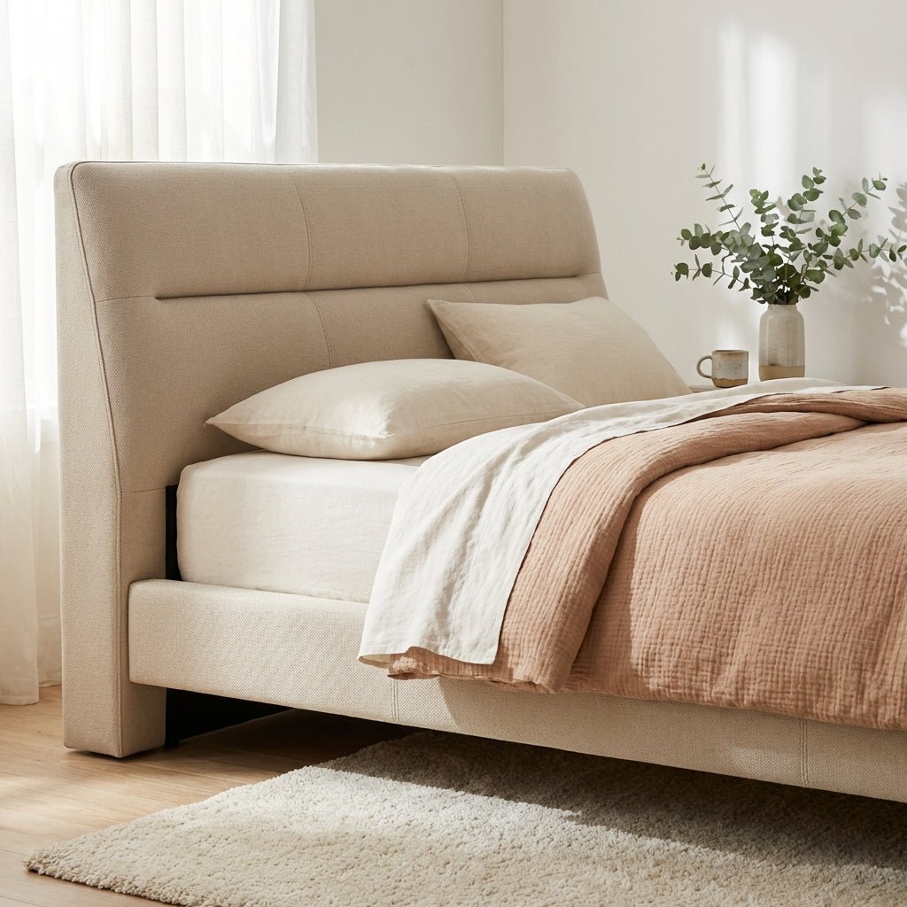Haven Premium Faux Leather Platform Bed