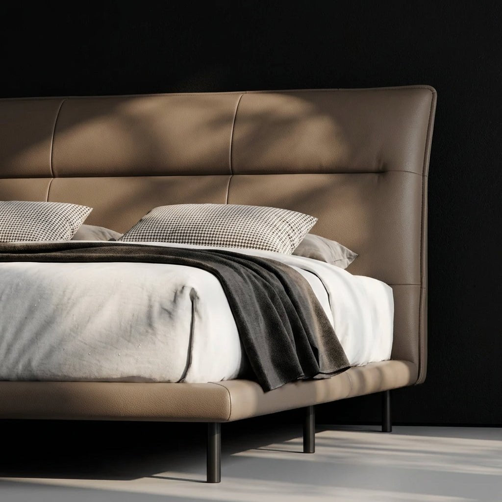 Hudson Leather Bed