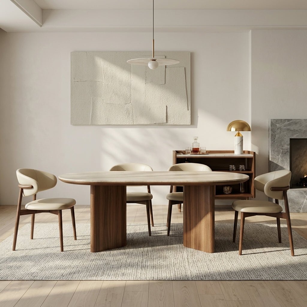 Tokyo Oval Dining Table and Chair Set
