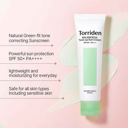 Torriden Balanceful Cica Tone-up Sun Cream SPF50+ PA++++ 60ml