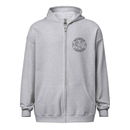 Retro Hen Unisex heavy blend zip bunny hug (hoodie)
