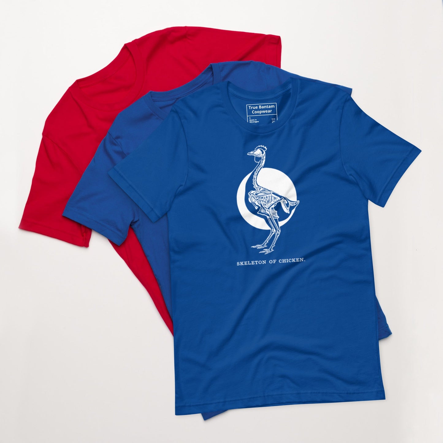 Retro Chicken Skeleton Unisex t-shirt