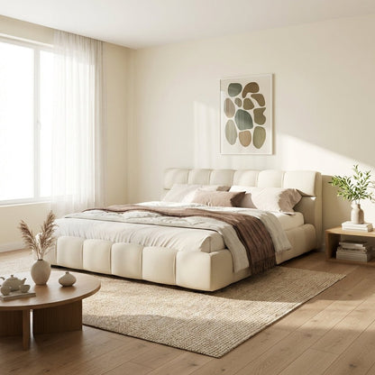 Valencia Modern Low-Profile Tufted Bed