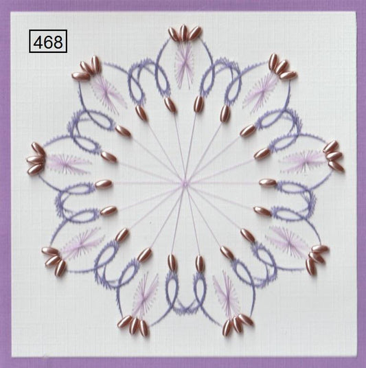 Laura's Design Digital Embroidery Pattern - Center Spoke Flourish Wreath