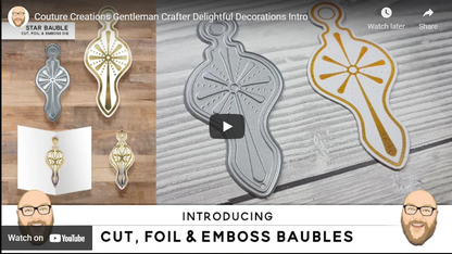 Couture Creations Star Bauble Cut, Foil and Emboss Die (CO727009)