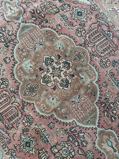 On hold for Kristen | Vintage Tabriz Rug | 6' 4" x 10'