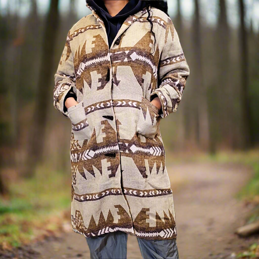 OLDTRIBES™ Long Coat (wool) No Hood (Beige)