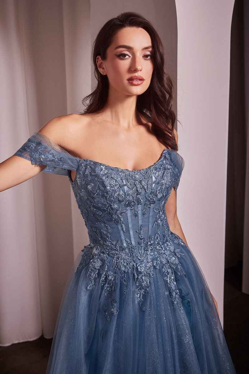 OFF THE SHOULDER A-LINE BALL GOWN